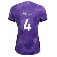 Fotballdrakt Dame Liverpool Virgil van Dijk #4 Tredjedrakt 2023-24 Kortermet